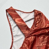 Women Summer Printed Bodycon Dress