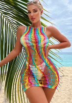 Colorful Fishnet Sexy dress Women's Beach Bikini cover up