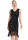 Sequined Beaded Tassels Nightclub Party Dress Fashion Formal Evening Dress