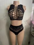 Sexy Fishnet Lingerie Sexy Two-Piece Set