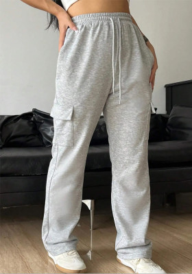 Women Pocket Side Drawstring Sweatpants