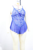 Plus Size Women Sexy Home Clothes Embroidered Sexy Vest Top V Neck Suspender Pajamas Sexy Lingerie