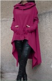 WomenSolid Casual Long Hoodies