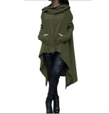 WomenSolid Casual Long Hoodies