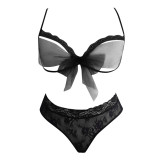 Sexy Mesh See-Through Midnight Hollow Temptation Sexy Lingerie Set
