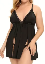 Sexy Funny Pajama Set Plus Size Lounge Wear Thong Two-Piece Set