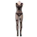 Sexy Lingerie Passionate Temptation Hollow Transparent One-Piece Plus Size Fishnet Bodystockings