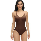 Seamless One-Piece Body Shaping Tummy Control Butt Lift Fitted Stretch Tight Fitting Bodysuit