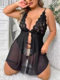 Plus Size Women See-Through Sexy Lingerie