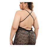 Plus Size Women Lace See-Through Sexy Dress Sexy Lingerie