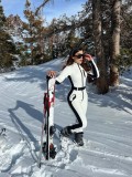 Women winter warm and waterproof ski suit two-piece set