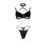 Women See-Through Halter Neck Sexy Lingerie two-piece set