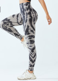 Women Seamless Tie Dye High Waist Yoga Pants