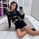 Spring Women's Fashionable And Sexy Hollow Solid Color High Waist Bodycon Slim Short Dress