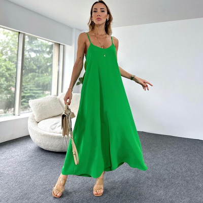 Women Solid Casual Maxi Dress