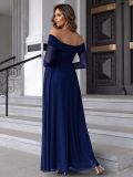 Women Sexy Off Shoulder Long Sleeve Dress