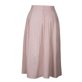 Plus Size Women Solid Casual Loose Skirt