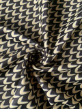 Plus Size Loose Turndown Collar Button Short Sleeve Printed Shirt Dress