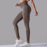 Seamless High Waist Tight Fitting Butt Lift Yoga Pants Sports Running Fitness Leggings