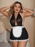 Sexy Plus Size Maid Nightclub Cosplay Dress Erotic Lingerie