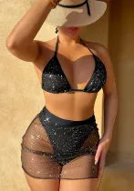 Women Shiny Sexy Two Pieces Bikini