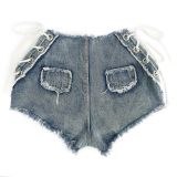 Summer And Autumn Women's Denim Shortssexy High Waist Denim Pants