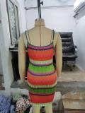 Women's Summer Striped Slim Strap Dress