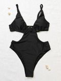 Sexy Deep V Slim Fit One-Piece Swimsuit
