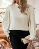 Solid Color Long Sleeve Plus Size Women's Tops