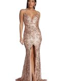 Women Sequin Summer Geometric Sequin Suspender Evening Dress