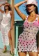 Women summer sequined knitting hollow beach sun protection clothing beach skirt