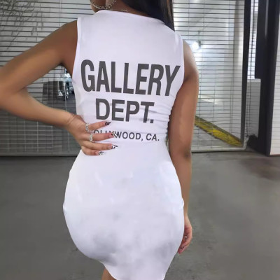 Women Letter Print Sexy Dress