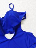 Women ruffled one-piece swimsuit