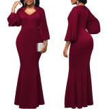 Women long sleeve dress