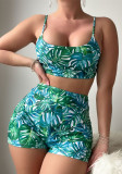 Women Printed Bikini Swimwear Two Piece Set