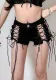 Women Sexy Tied Rope Denim Mini Shorts