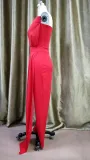 Women 's Solid Color Strapless Formal Party Elegant Jumpsuit