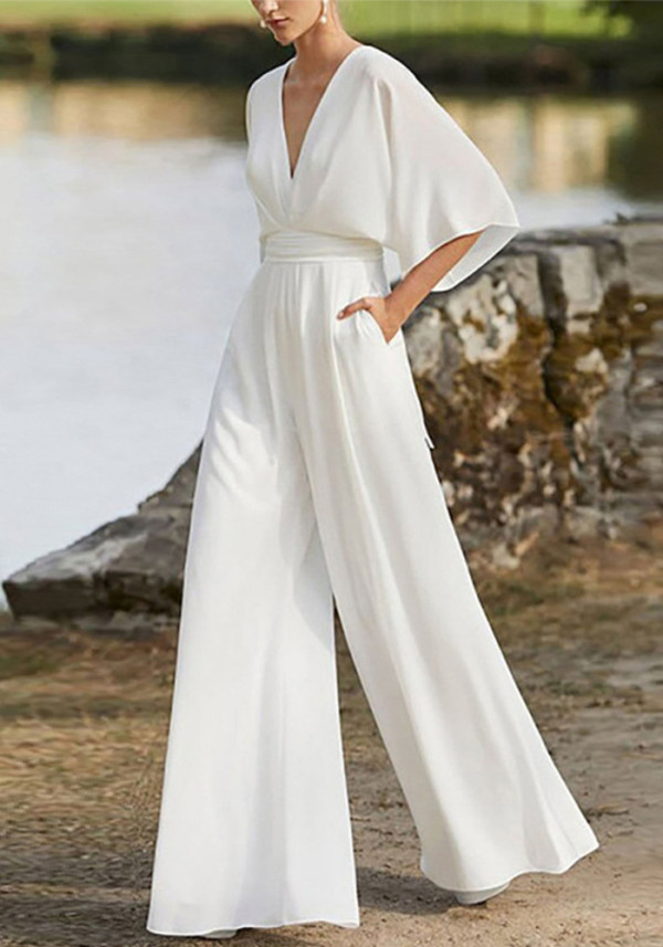 Women Bat Sleeves Jumpsuit