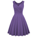 Plus Size Women Hepburn Style Cocktail Dress