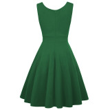 Plus Size Women Hepburn Style Cocktail Dress