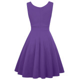 Plus Size Women Hepburn Style Cocktail Dress