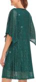 Women's Sequin Split Sleeve Loose Party Dress