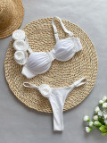 Women Bikini Flower Two Pieces Swimwear