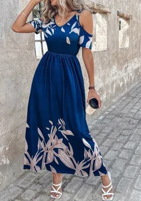 Women Off Shoulder Print Dress