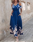 Women Off Shoulder Print Dress