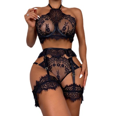 Sexy Lacemesh Halter Neck See-Through Sexy Lingerie