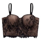 Women lace sling with underwired breast strap Strapless French Top
