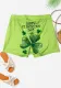 Women Letter Printed Sports Shorts