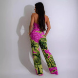 Women Sexy Print Jumpsuit