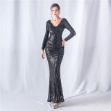 Plus Size 3xl 4xl Sequin Formal Party Evening Dress